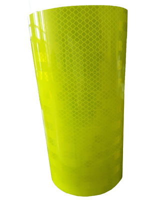 PETプリズマ 反射シートフィルム ヴィニール 道路安全ロール 高可視性 ステッカー レトロ 黄色 緑色