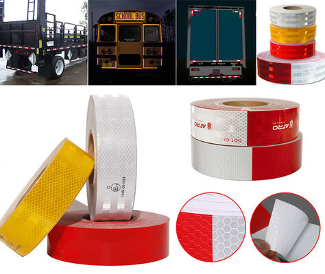 ダイヤモンドグレード ミルコ プリズマック 自動車アクセサリー 反射警告 黄色 安全反射 スチッカー ロール 反射テープ トラック用