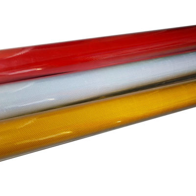 ASTM Type III RA2 High Intensity Glass Beads Reflective Film Vinyl For Road Traffic Sign