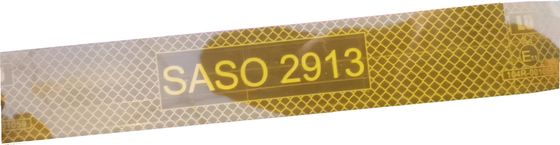 SASO 2913の印が付いている高い可視性の黄色い反射テープ