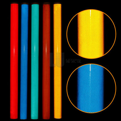 ASTM Type III RA2 High Intensity Glass Beads Reflective Film Vinyl For Road Traffic Sign