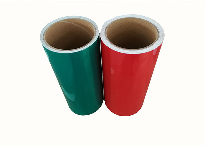 フレキシブルの交通注文反射印のビニールのフィルムの白く赤い緑