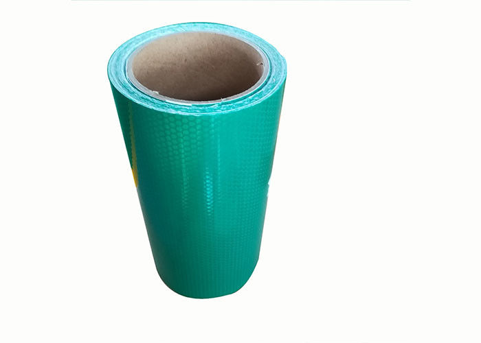 安全単一に味方された高輝度等級の反射に広がることのオレンジ緑の蜜蜂の巣の反射ビニール