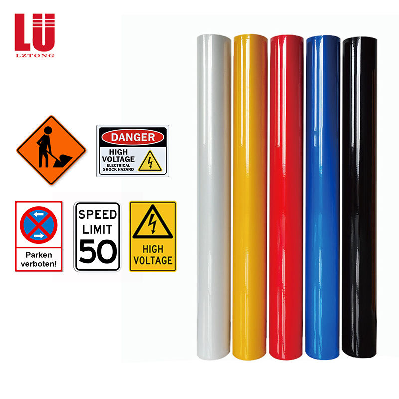Custom UV Digital Eco Solvent Printing Highway Traffic Road Exit Sign Safety Sign Reflective Sheeting Sticker Material