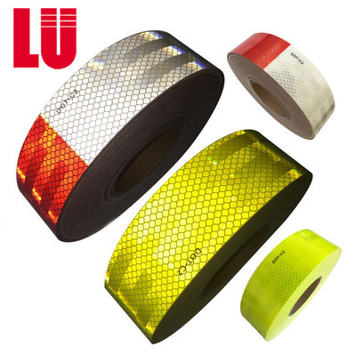 Self Adhesive Diamond Grade Fluorescent Yellow Car Reflector Sticker 2