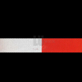 Pressure Sensitive Adhesive Dot C2 Reflective Tape, White & Red Color